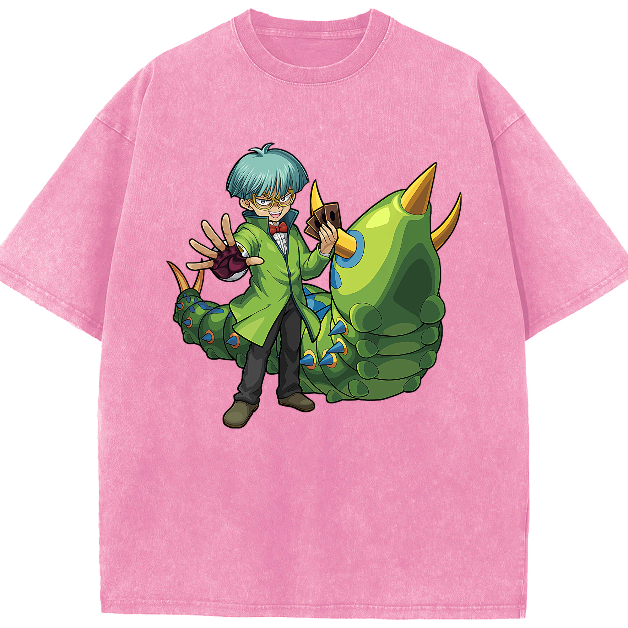 （画像用） 遊☆戯☆王 Yu-Gi-Oh! 綿100% ヴィンテージ風 半袖Tシャツ（フロントプリント）